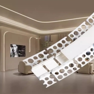 Flexible Bendable LED Aluminum Profile Plaster-in Curved Aluminum Channel for Wall and Ceiling with Silicone Diffuser Cover