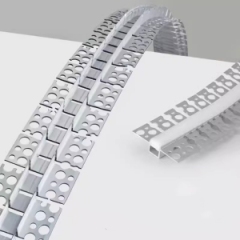 Flexible Bendable LED Aluminum Profile Plaster-in Curved Aluminum Channel for Wall and Ceiling with Silicone Diffuser Cover