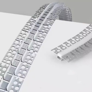 Flexible Bendable LED Aluminum Profile Plaster-in Curved Aluminum Channel for Wall and Ceiling with Silicone Diffuser Cover