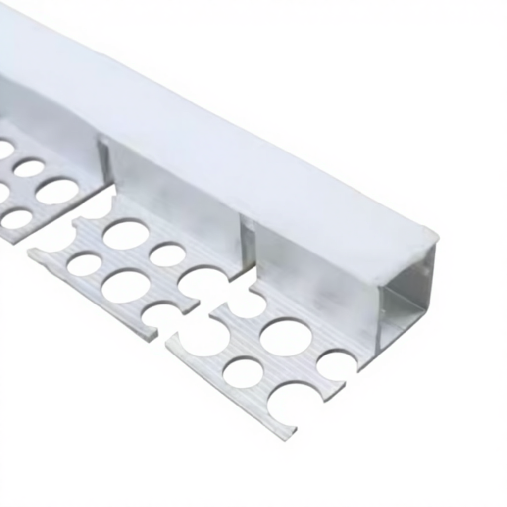 13 mm Bottom Flanged Bendable LED Aluminum Profile with Anodized Finish and Cover