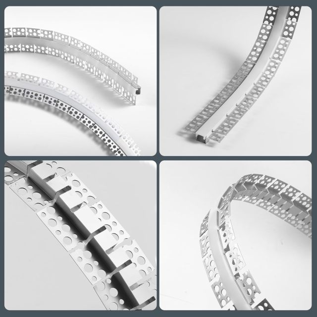 Custom Aluminum LED Channel Bendable Profile with Silicone Cover for Ceiling Wall Lighting Anodized Surface