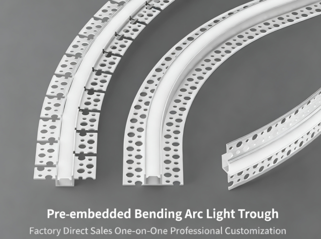 20MM Double Bottom Lace Keel 6000 Series Aluminum Alloy LED Light Flexible Bendable Bending Profile Square Anodized Surface