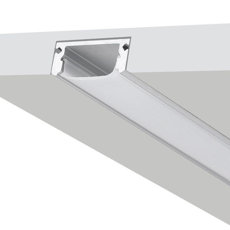 17*7mmAnodized Painting Silver White Black Strips Lights Extrusion H Shape Anodized Aluminum LED Profile