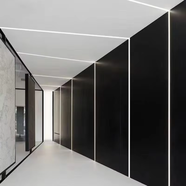 10*10mm Customized 6000 Series LED Line Light Embedded Square-shaped Anodized Aluminum Alloy Recessed Mounted Linear Strip Lamp