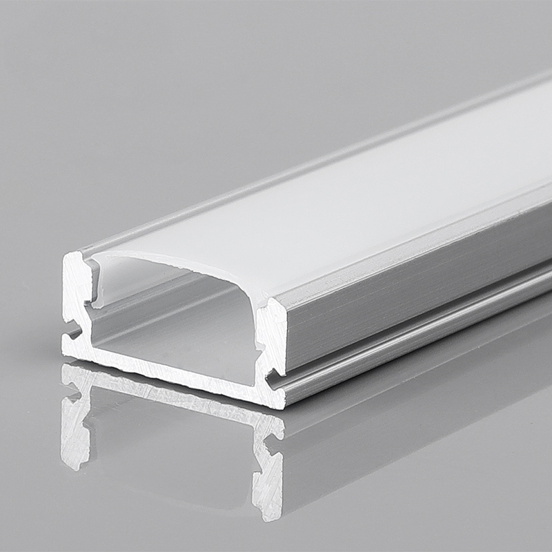 17*7mmAnodized Painting Silver White Black Strips Lights Extrusion H Shape Anodized Aluminum LED Profile