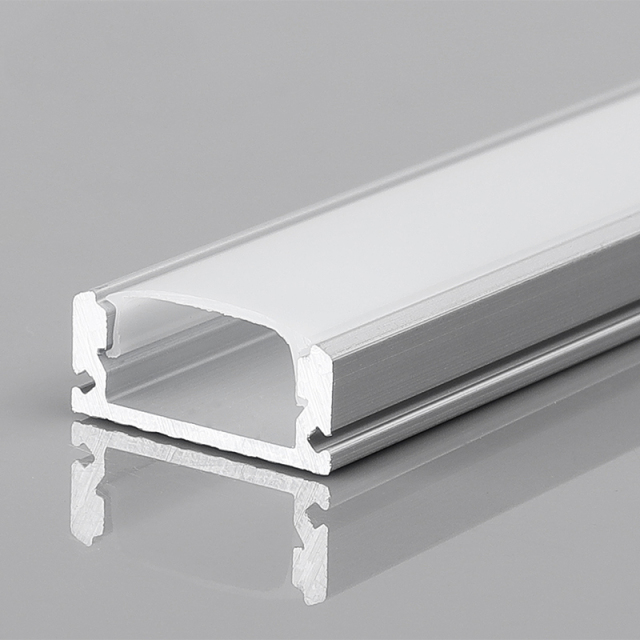 17*7mmAnodized Painting Silver White Black Strips Lights Extrusion H Shape Anodized Aluminum LED Profile