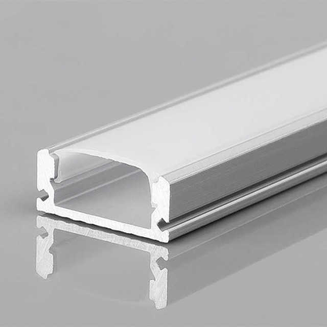 17*7mmAnodized Painting Silver White Black Strips Lights Extrusion H Shape Anodized Aluminum LED Profile