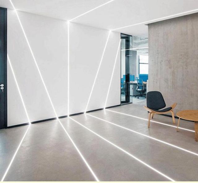 30*10mm Edge Custom 6000 Series Aluminum Alloy Anodized Diffuser LED Profile Recessed Square Channel Strip Lamp Residential Use