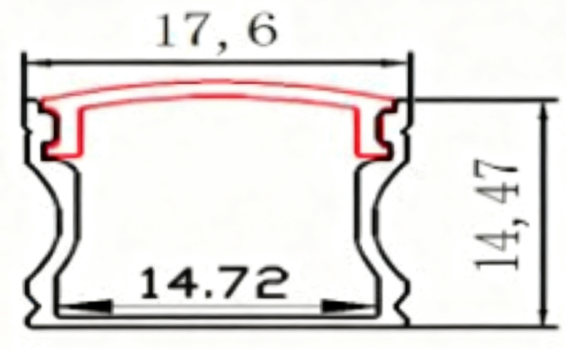 18*15mm Edge Modern Style Ceiling Wall Linear LED Light Surface Mounted Anodized Aluminum Alloy Profile Channel 5-Year Warranty