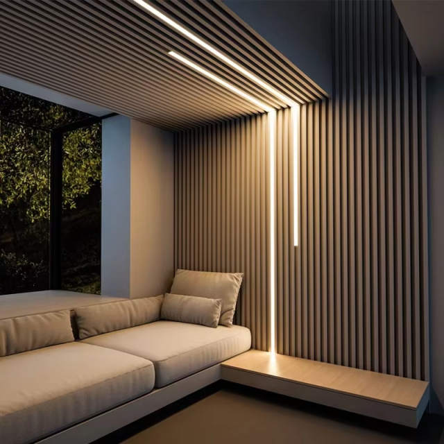 30*20mm Edge 0.6MM Thin Surface-Mounted Square Aluminum LED Profile Light Anodized DC 12V 6000 Series