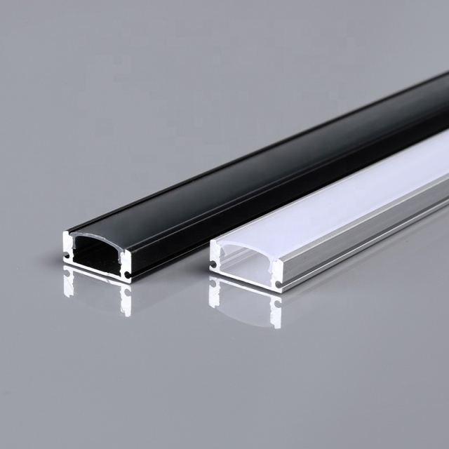 17*7mmAnodized Painting Silver White Black Strips Lights Extrusion H Shape Anodized Aluminum LED Profile