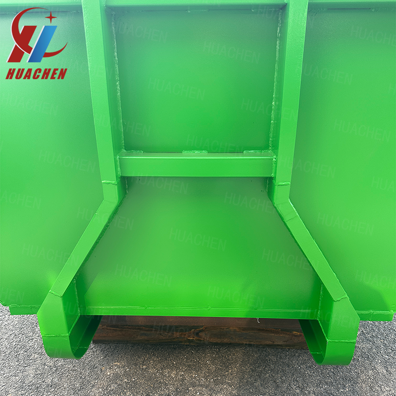 Direct Selling Color Spray Painting Good Quality Metal Waste Disposal Hook Lift Bin for Material Handling