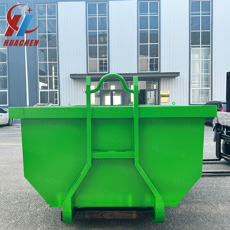 Direct Selling Color Spray Painting Good Quality Metal Waste Disposal Hook Lift Bin for Material Handling
