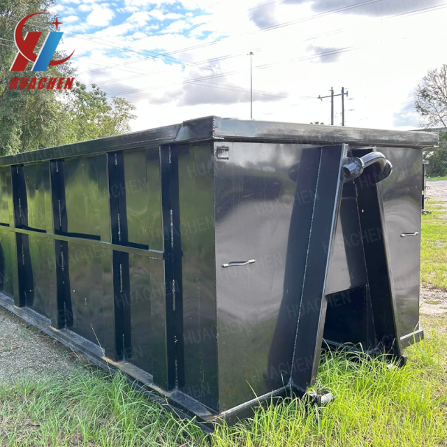 High Quality Factory Direct Sales Factory Direct Sales Metal Put Solid Waste Hook Lift Bin for Waste Management