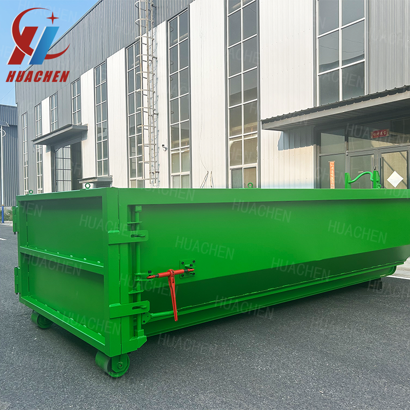 Direct Selling Color Spray Painting Good Quality Metal Waste Disposal Hook Lift Bin for Material Handling