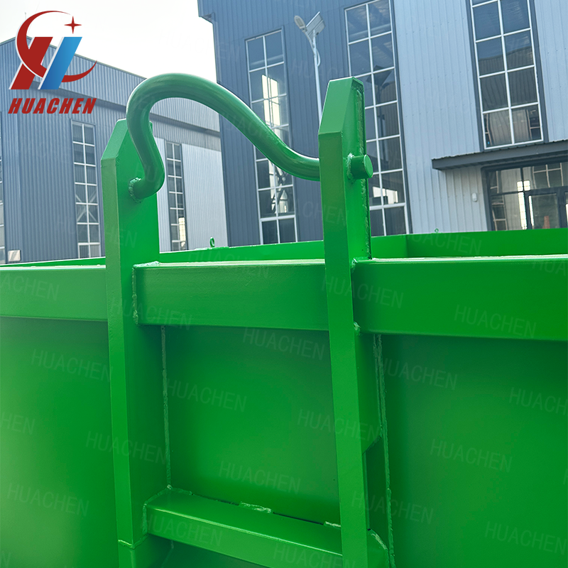 Direct Selling Color Spray Painting Good Quality Metal Waste Disposal Hook Lift Bin for Material Handling