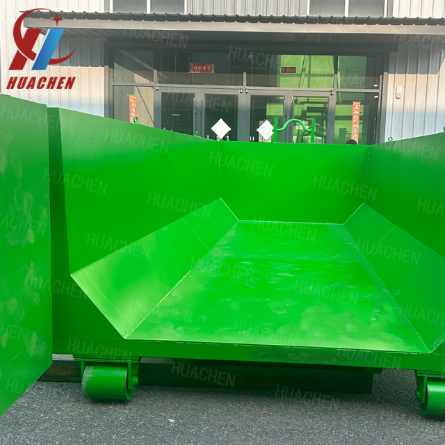 Direct Selling Color Spray Painting Good Quality Metal Waste Disposal Hook Lift Bin for Material Handling
