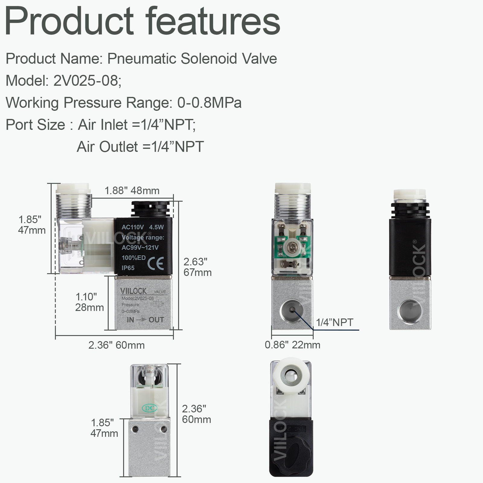 2V025-08-110V,VIILOCK,2V025-08-110V
