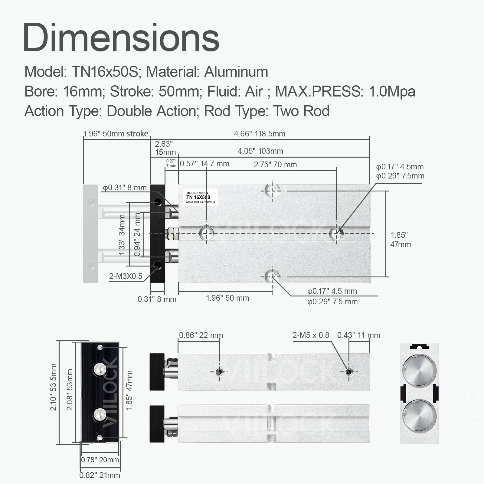 TN 16X50,VIILOCK,TN 16X50