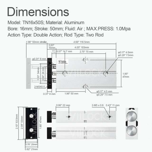 TN 16X50,VIILOCK,TN 16X50