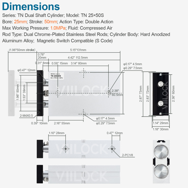 TN 25X50,VIILOCK,TN 25X50