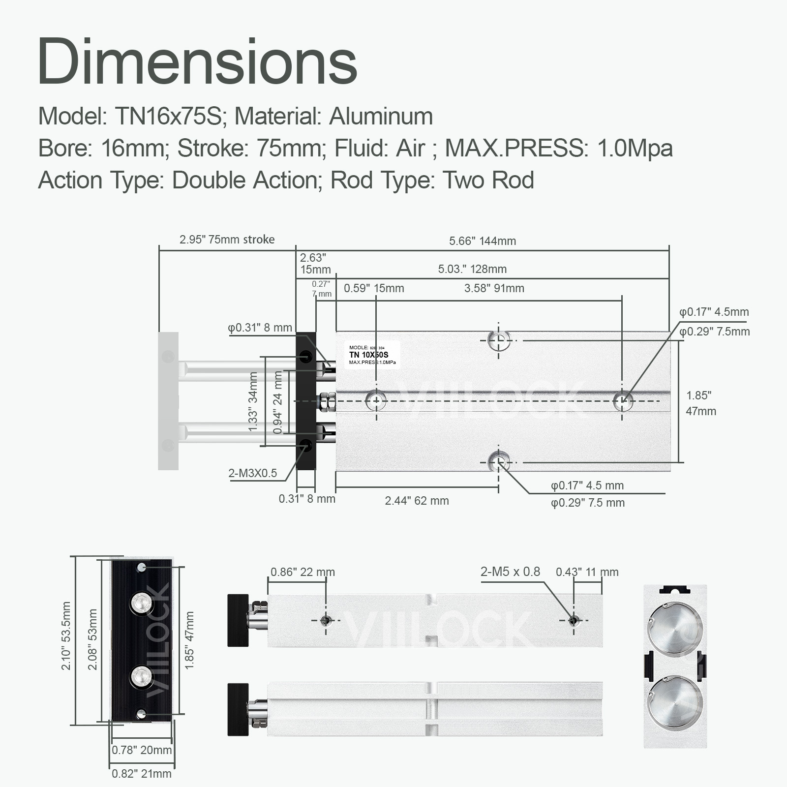 TN 16X75,VIILOCK,TN 16X75