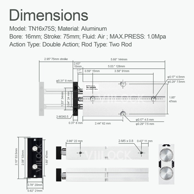 TN 16X75,VIILOCK,TN 16X75