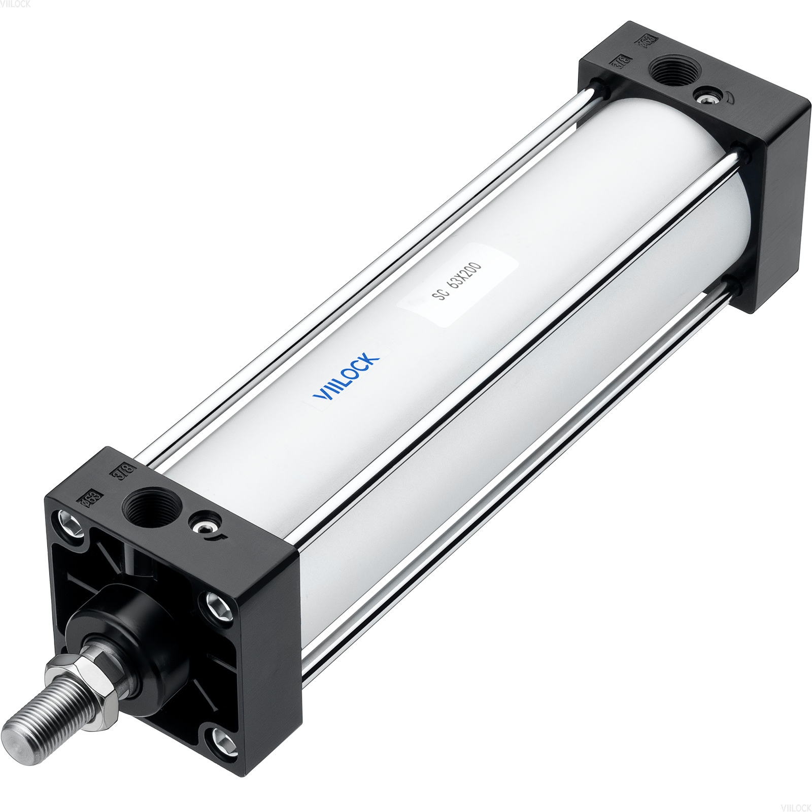SC 63×200 Standard Double Acting Pneumatic Cylinder (Single Rod),VIILOCK,SC 63×200 Standard Double Acting Pneumatic Cylinder (Single Rod)