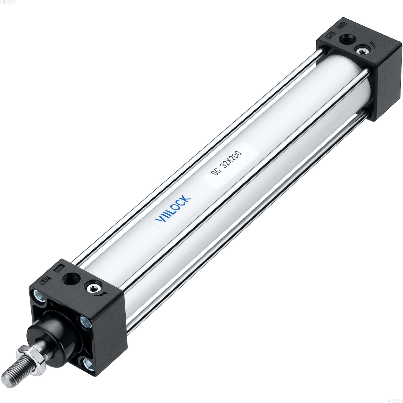 SC 32×200 Standard Double Acting Pneumatic Cylinder (Single Rod),VIILOCK,SC 32×200 Standard Double Acting Pneumatic Cylinder (Single Rod)