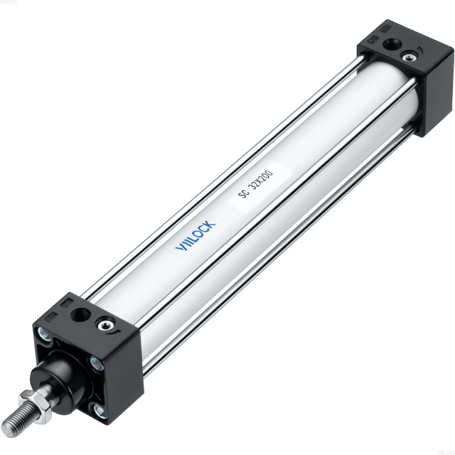 SC 32×200 Standard Double Acting Pneumatic Cylinder (Single Rod),VIILOCK,SC 32×200 Standard Double Acting Pneumatic Cylinder (Single Rod)