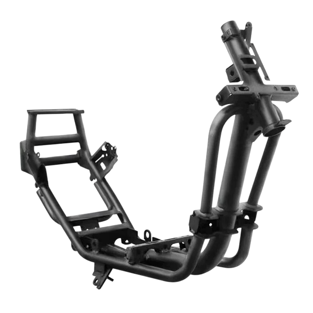 Electric moped main frame steel