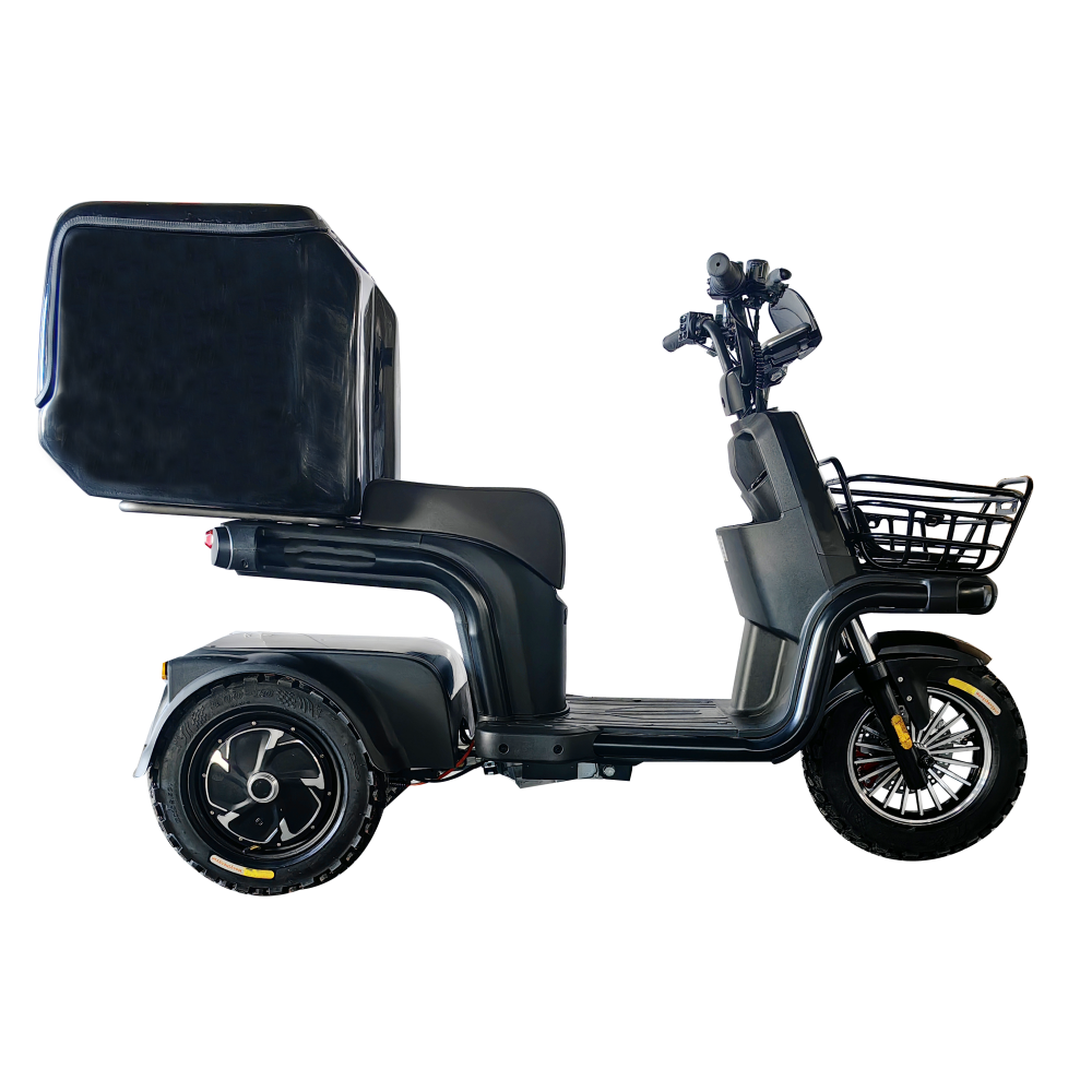 Anti fall down electric tricycle for delivery cargo express