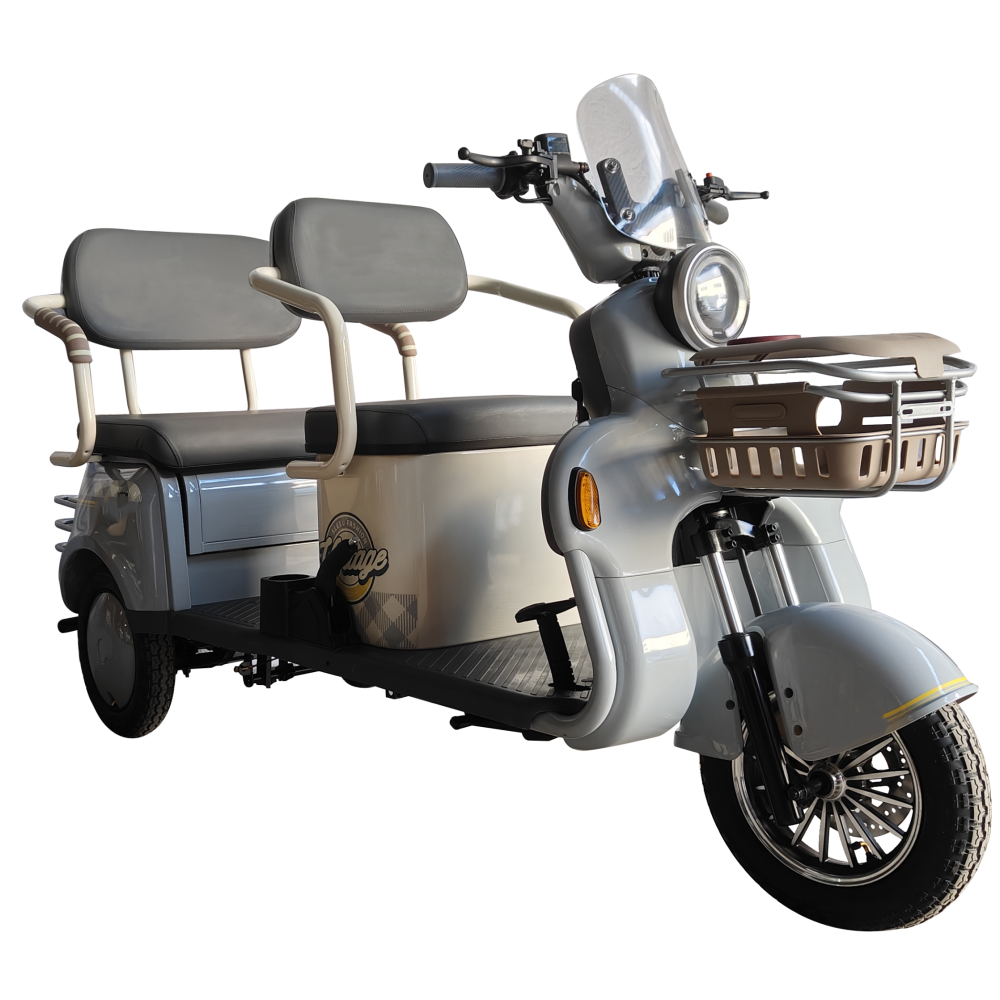Folder electric tricycle 1000W 25KM/H speed, 50km range