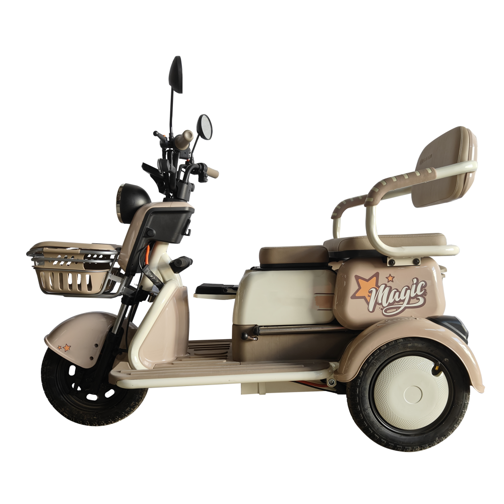 Folder electric tricycle 500W 25KM/H speed, 50km range
