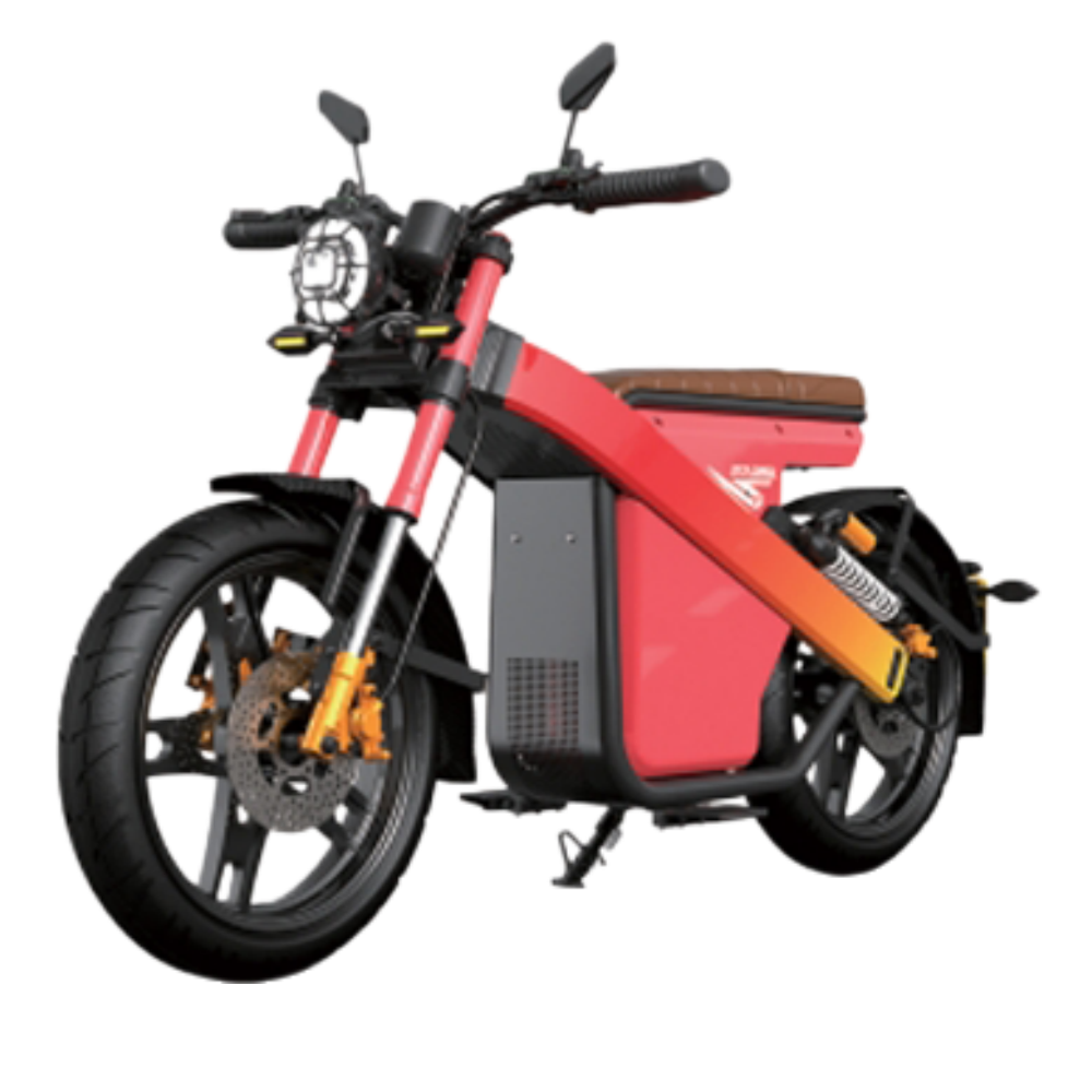 Electric motorcycle racing sport motor 17 inch future tech