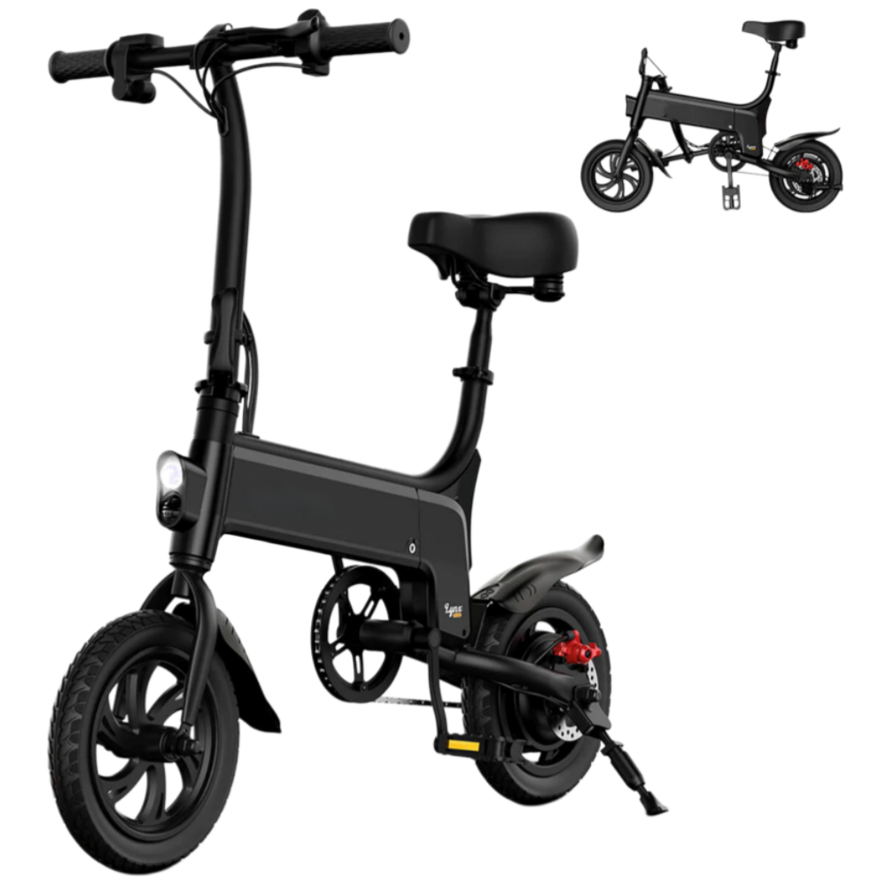 36V 12 14inch Foldable E-bike With or without Chain and Pedal LCD display