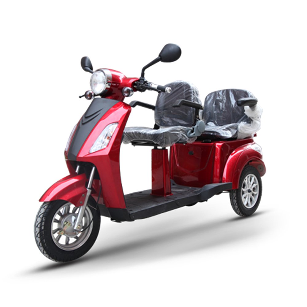 EEC old couples two seat trike move shopping bike mobility elderly Assisted travel Electric Tricycles three wheels scooter