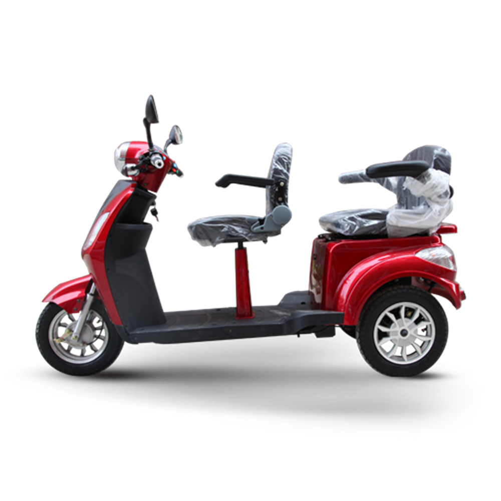 EEC old couples two seat trike move shopping bike mobility elderly Assisted travel Electric Tricycles three wheels scooter