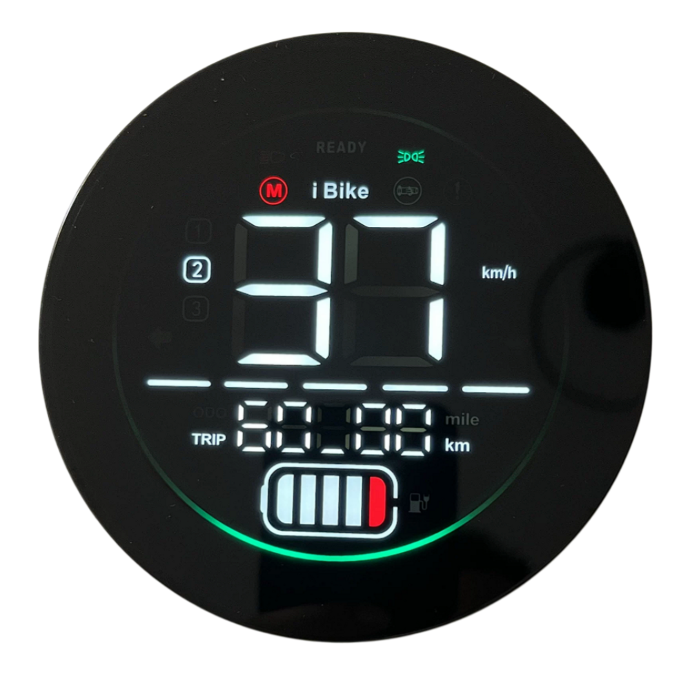 48V/60V/72V Universal LCD Dashboard for Electric Tricycles & moped,scooter, motorcycle, with Battery Level Indicator, Odometer