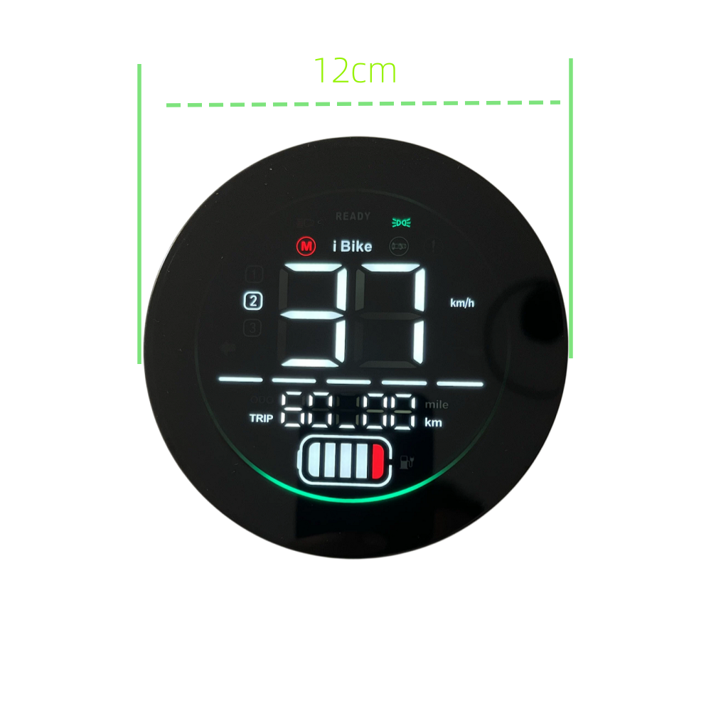 48V/60V/72V Universal LCD Dashboard for Electric Tricycles & moped,scooter, motorcycle, with Battery Level Indicator, Odometer