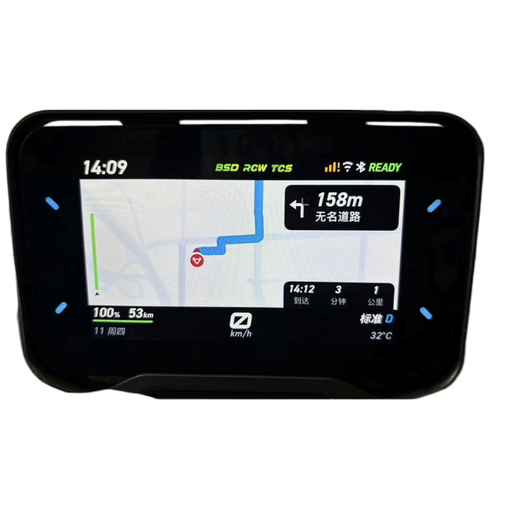 48V/60V/72V Universal LCD Dashboard for Electric Tricycles & moped,scooter, motorcycle, with Battery Level Indicator, Odometer，Navigation LCD Instrument