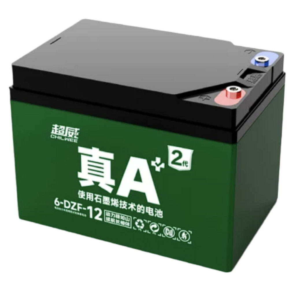 12V12AH 6-DZF-12 Chilwee Genuine A+ 2nd Generation Electric Vehicle Battery, Lead-Acid Graphene Battery, 48V/60V/72V12ah, Original Fit for Yadea & Aima