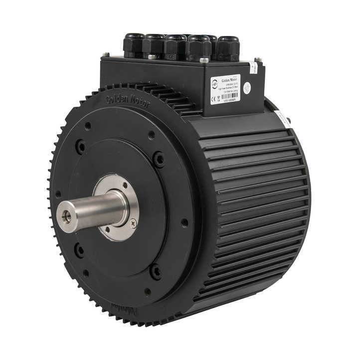 Golden Motor 48V/72V PMSM Motor | 10000W High Torque IP65 Waterproof | >90% Efficiency 85N.m Peak Torque Motorcycle/Agriculture
