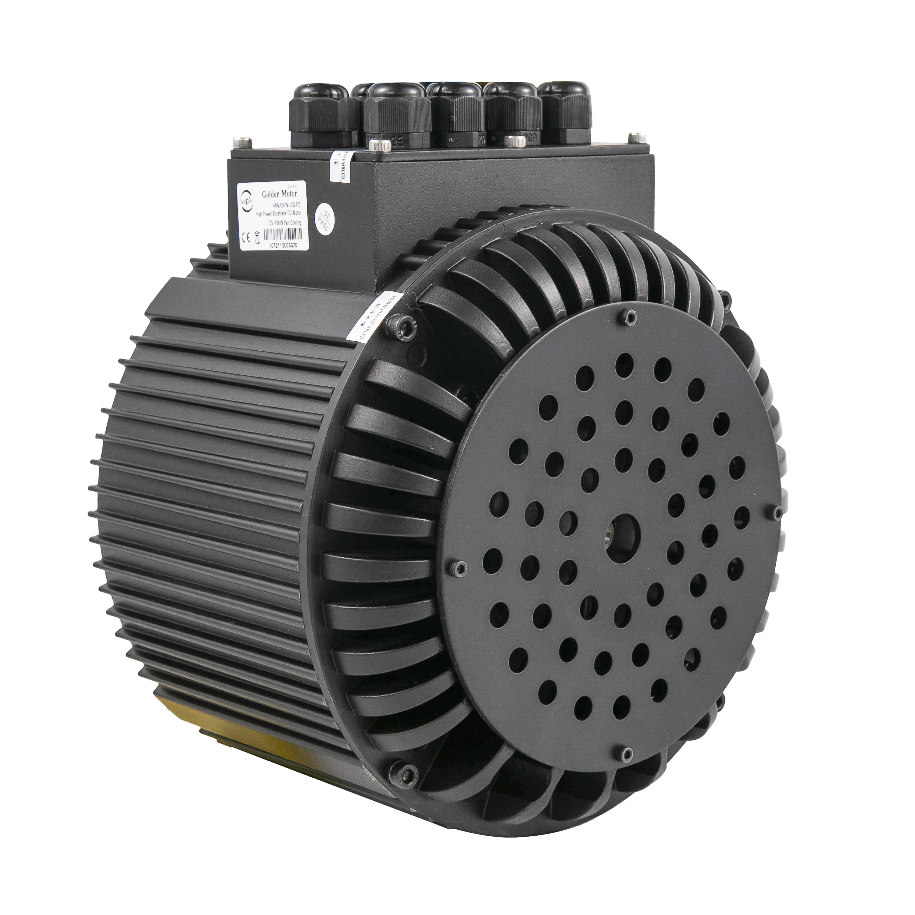 Golden Motor 48V/72V PMSM Motor | 10000W High Torque IP65 Waterproof | >90% Efficiency 85N.m Peak Torque Motorcycle/Agriculture