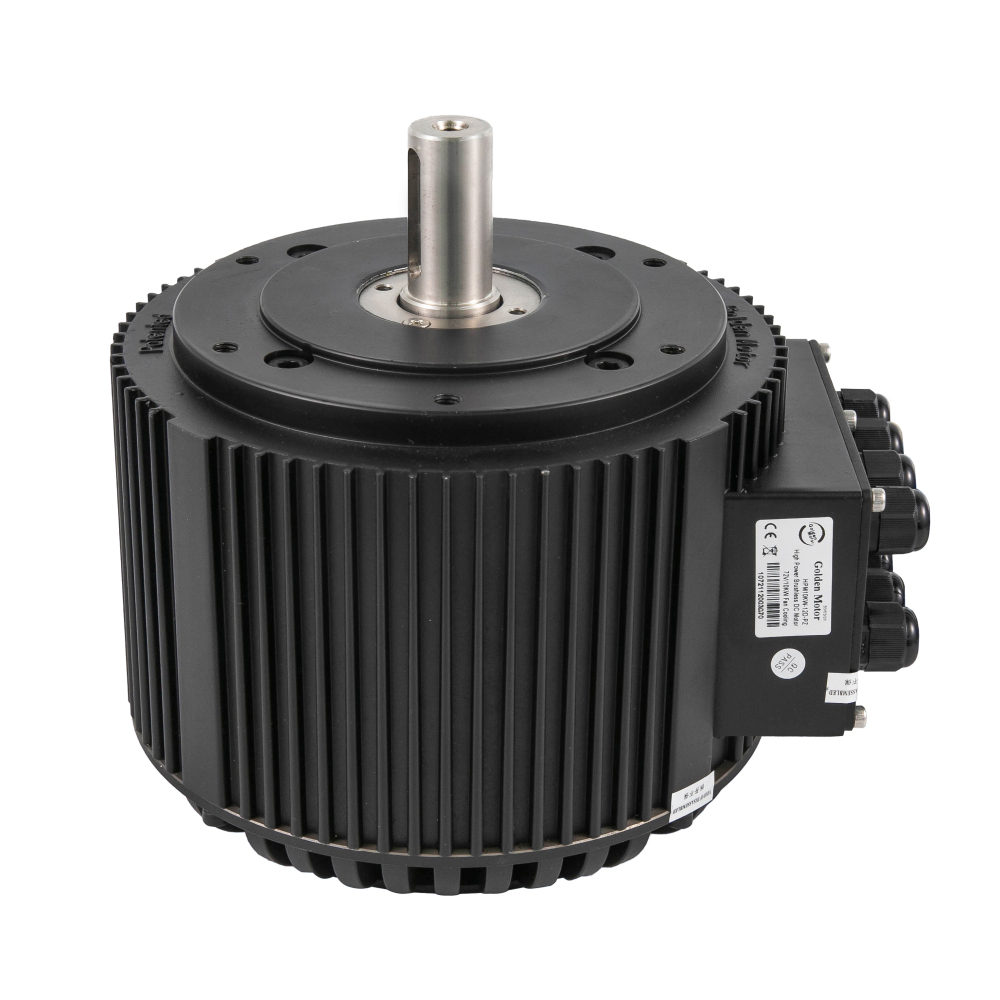 Golden Motor 48V/72V PMSM Motor | 10000W High Torque IP65 Waterproof | >90% Efficiency 85N.m Peak Torque Motorcycle/Agriculture