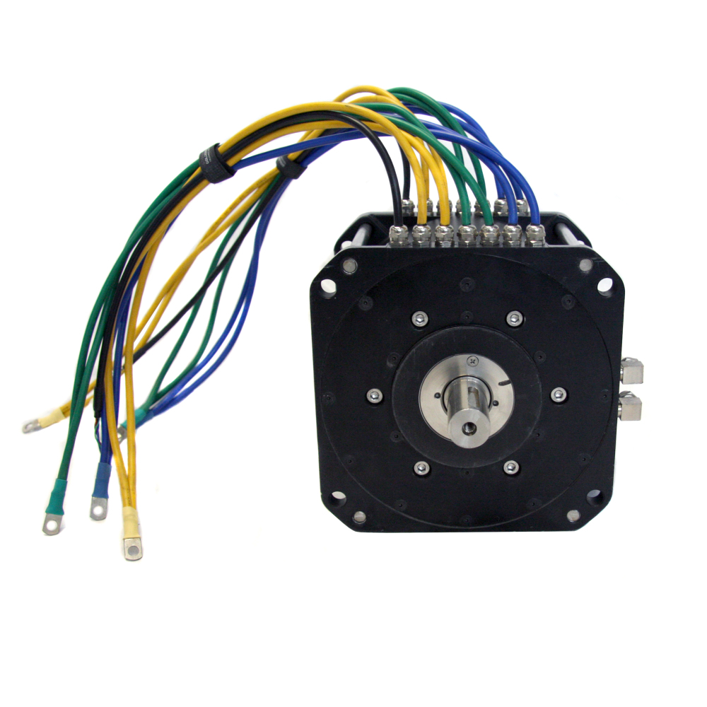 15KW 72V/96V 3500rpm BLDC PMSM Electric Car Motor IP65 Protection >90% Efficiency