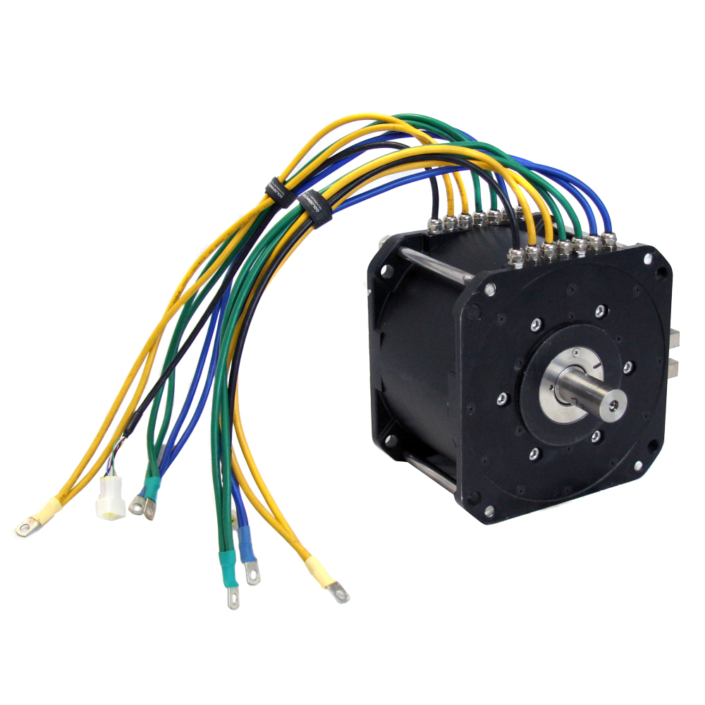 15KW 72V/96V 3500rpm BLDC PMSM Electric Car Motor IP65 Protection >90% Efficiency