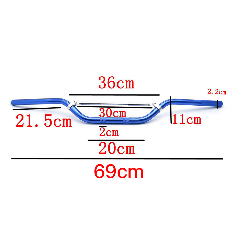 22mm 7/8'' Aluminum Alloy Handlebars for Motorbike Scooter ATV Dirt Pit Bike 50cc 70cc 110cc 125cc 140cc Motorcycle Controls
