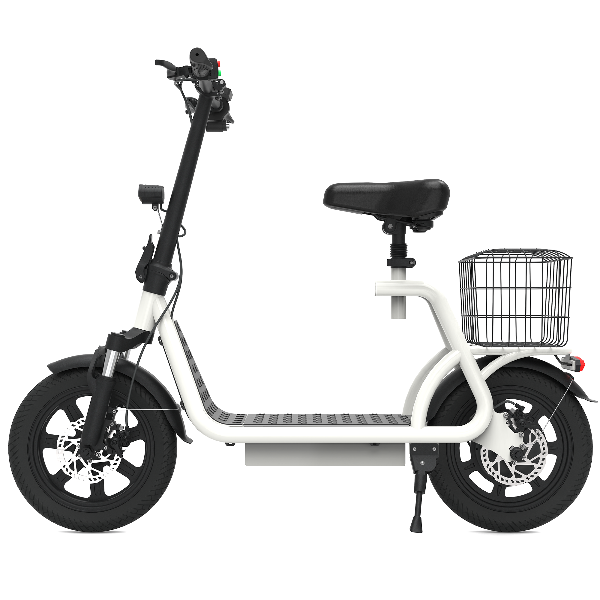 X12 White 12 Inch Electric Scooter EBike Long Range Food Delivery Electric Bike Foldable Best High Speed Scooter