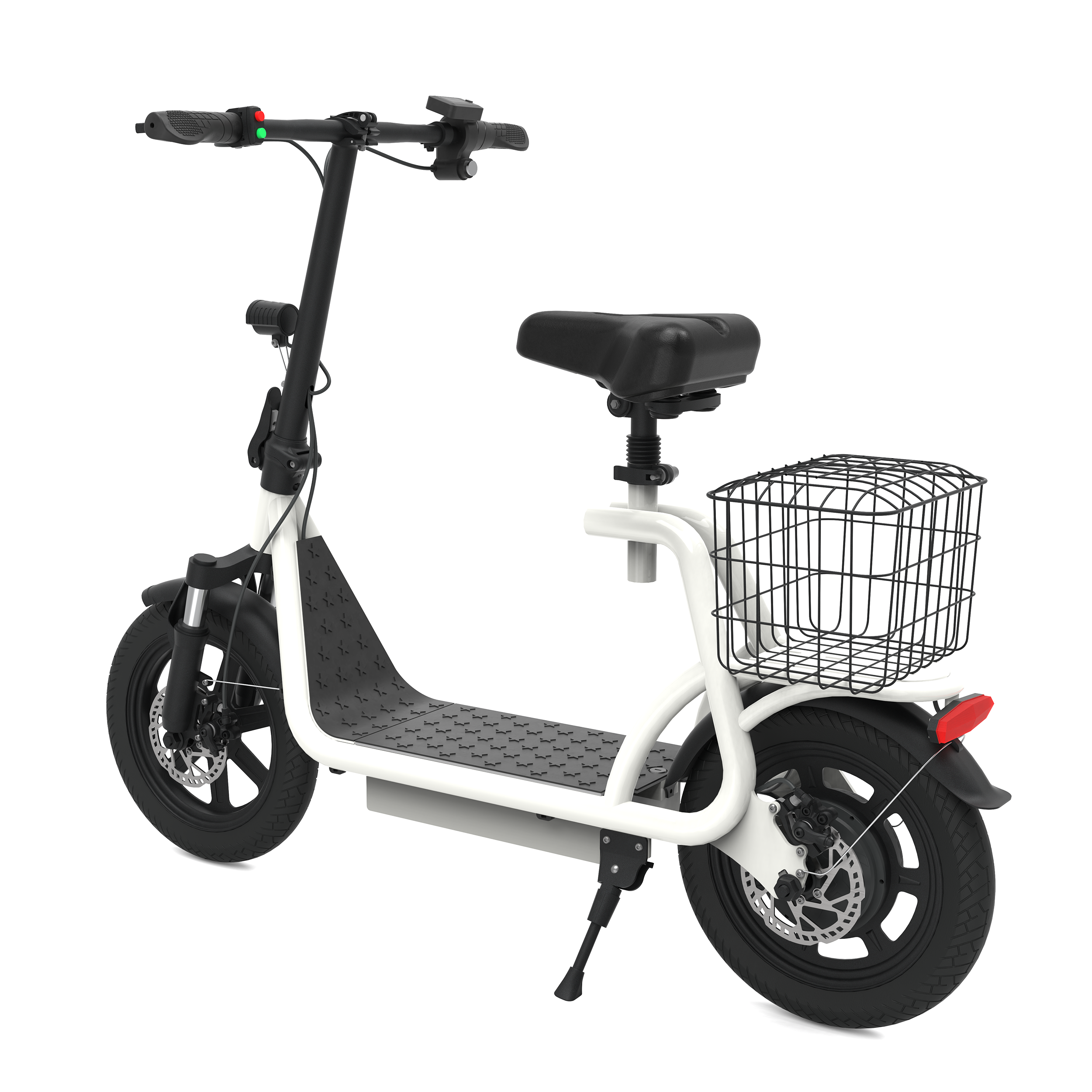 X12 White 12 Inch Electric Scooter EBike Long Range Food Delivery Electric Bike Foldable Best High Speed Scooter